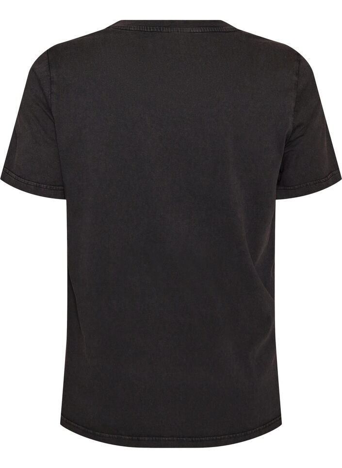 T-Shirt aus Bio-Baumwolle mit Print, Grau, Packshot image number 1