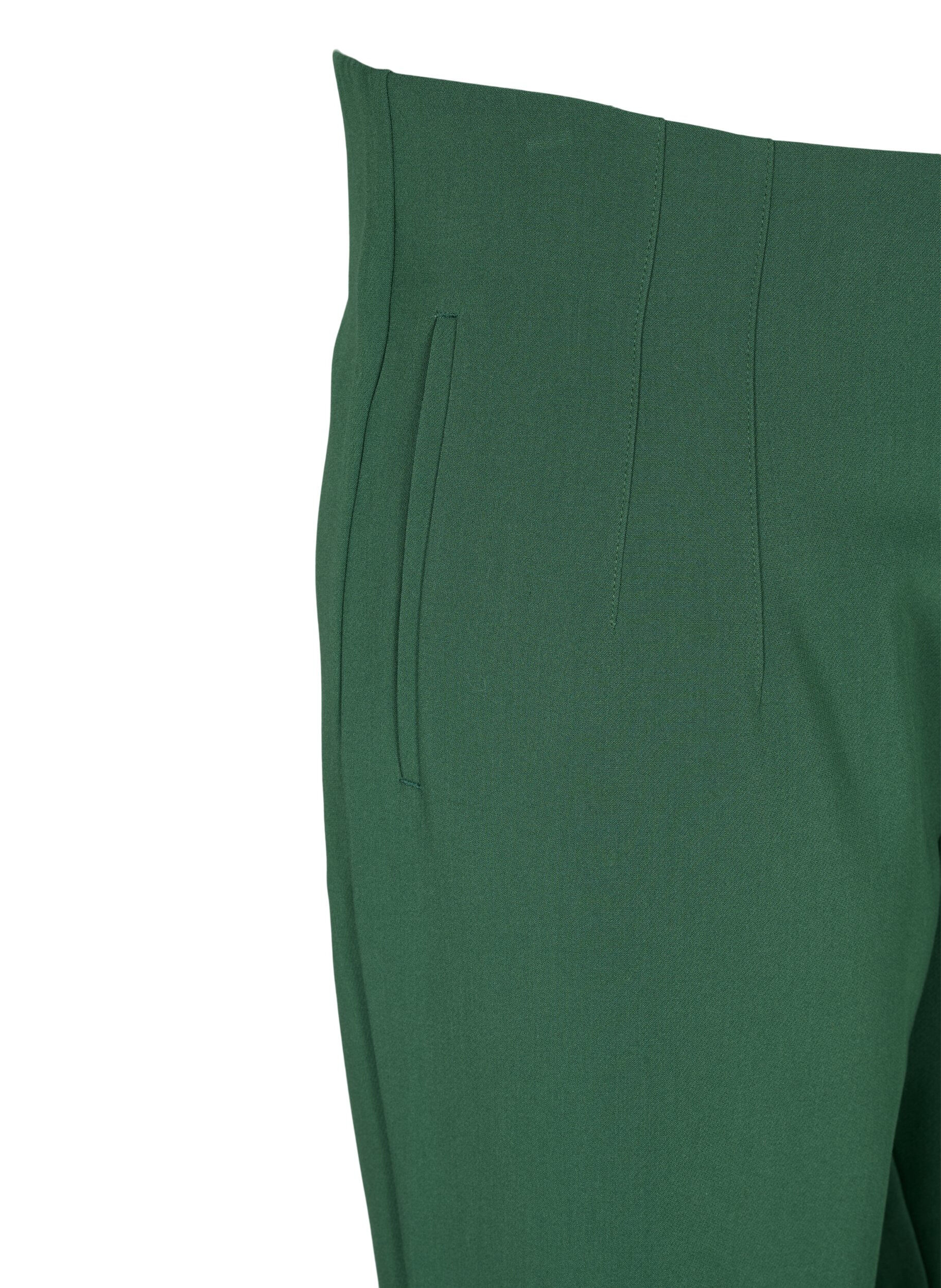 Zizzi Klassische Hose mit hoher Taille, Formal Garden, Packshot image number 2