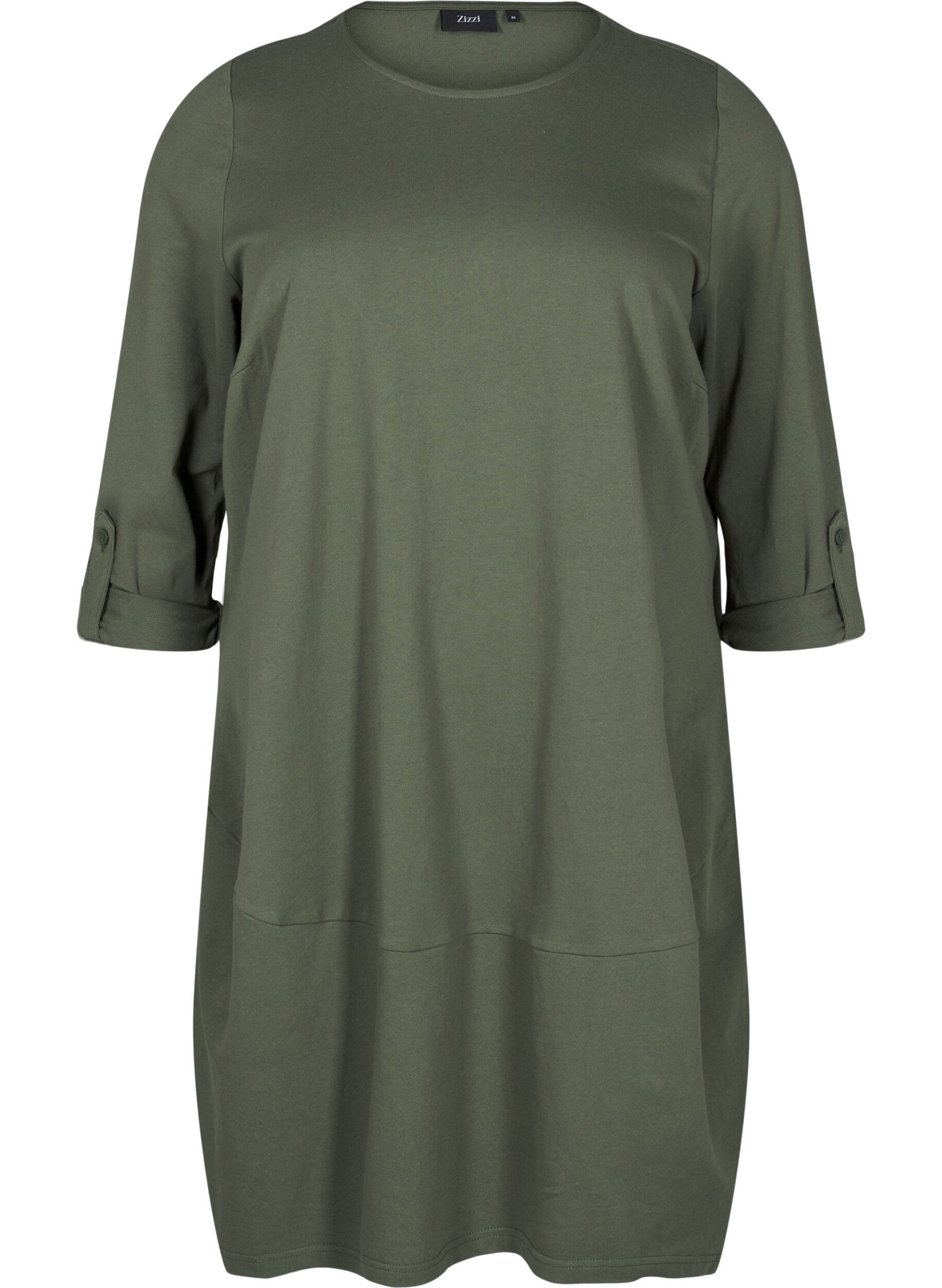 Zizzi Robe ballon avec poches, Vert, Packshot image number 0