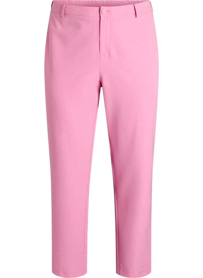 Pantalon avec poches et jambes droites, Rose, Packshot image number 0