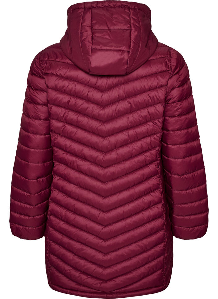 Leichte Jacke mit Taschen und abnehmbarer Kapuze, Rot, Packshot image number 1
