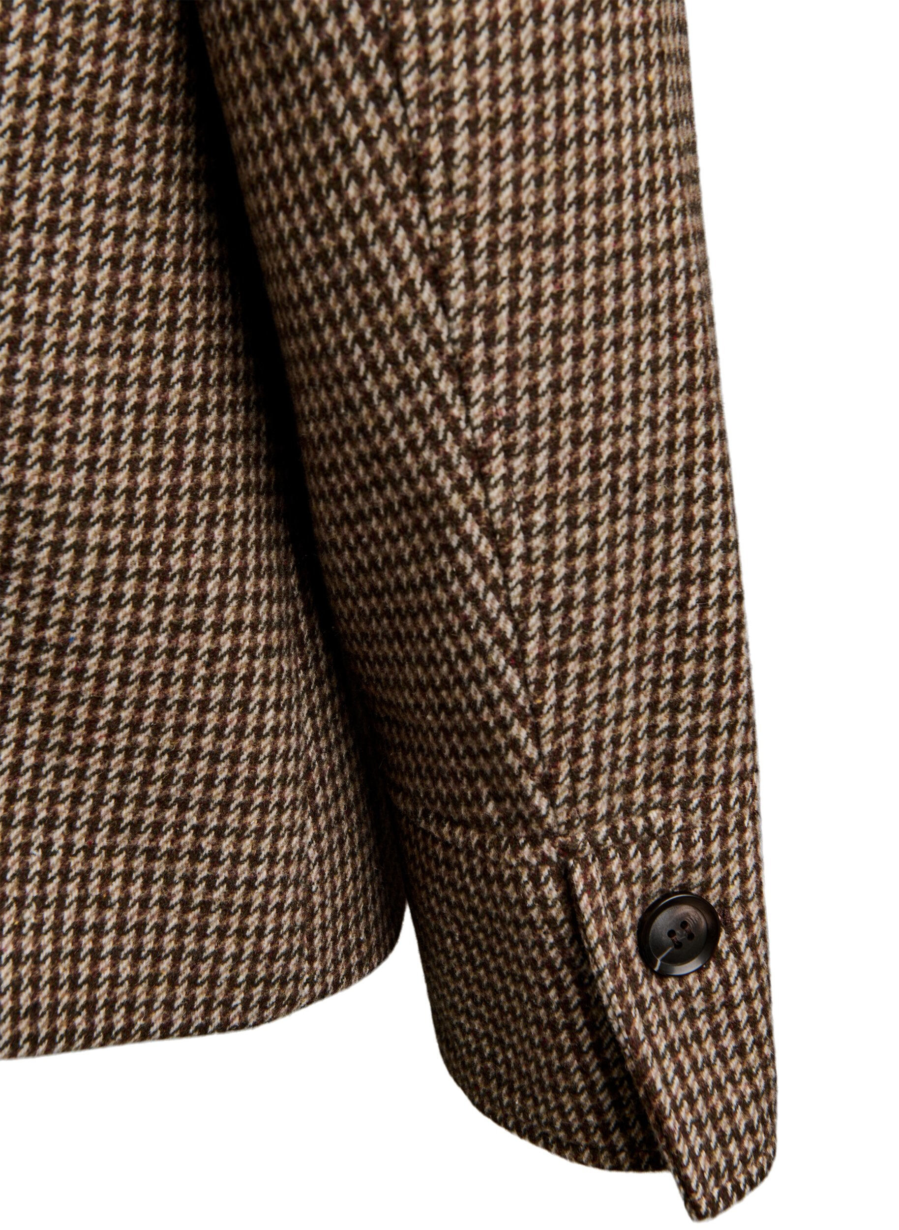 Zizzi Kurzer zweireihiger Blazer, Braun, Packshot image number 4