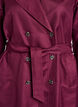 Kurzer Trenchcoat mit Gürtel, Dunkles Bordeaux, Packshot image number 2