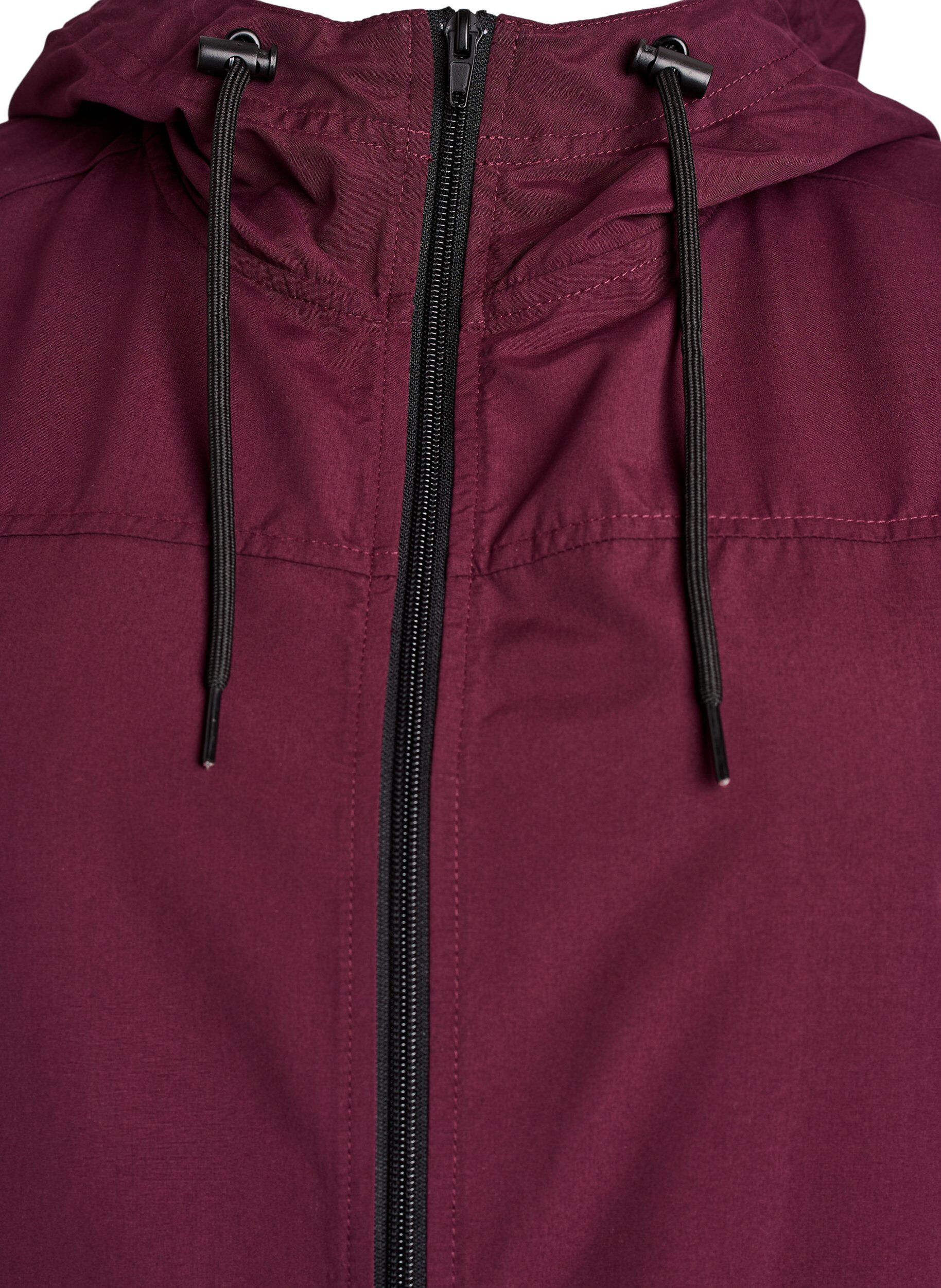 Zizzi FLASH - Leichter Parka mit Kapuze, Rot, Packshot image number 2