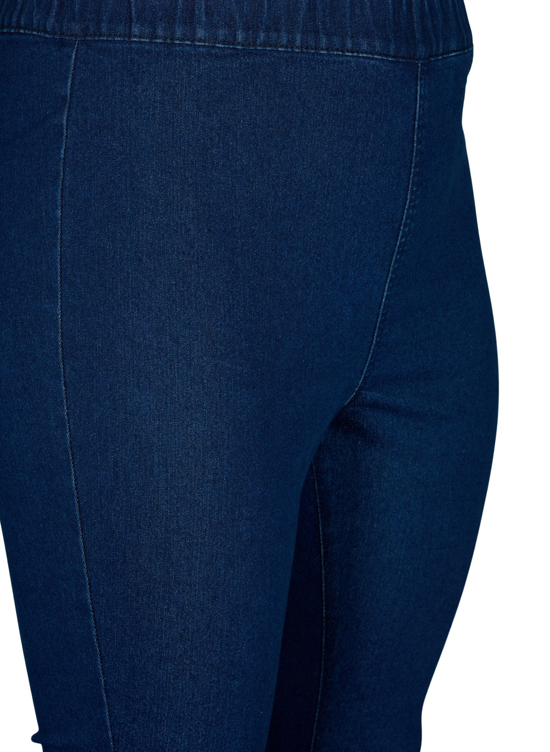 Zizzi FLASH - Eng anliegende Jeggings mit hoher Taille, Blue denim, Packshot image number 2