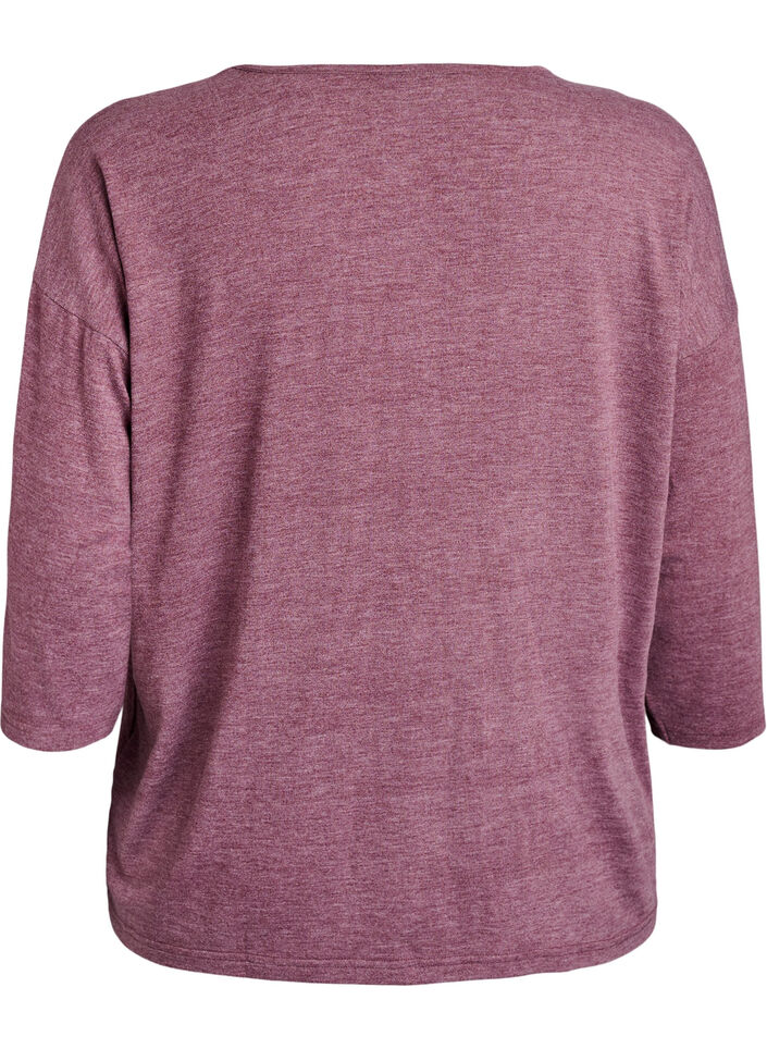 Bluse aus Jersey mit 3/4-&Auml;rmeln, Rot, Packshot image number 1