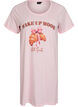 Chemise de nuit &agrave; manches courtes en coton biologique, Rose, Packshot image number 0