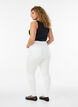 Jean Amy taille haute coupe super slim, Blanc, Model image number 1