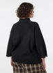 Strickbluse aus einer Viskosemischung mit Rollkragen, Schwarz, Model image number 2