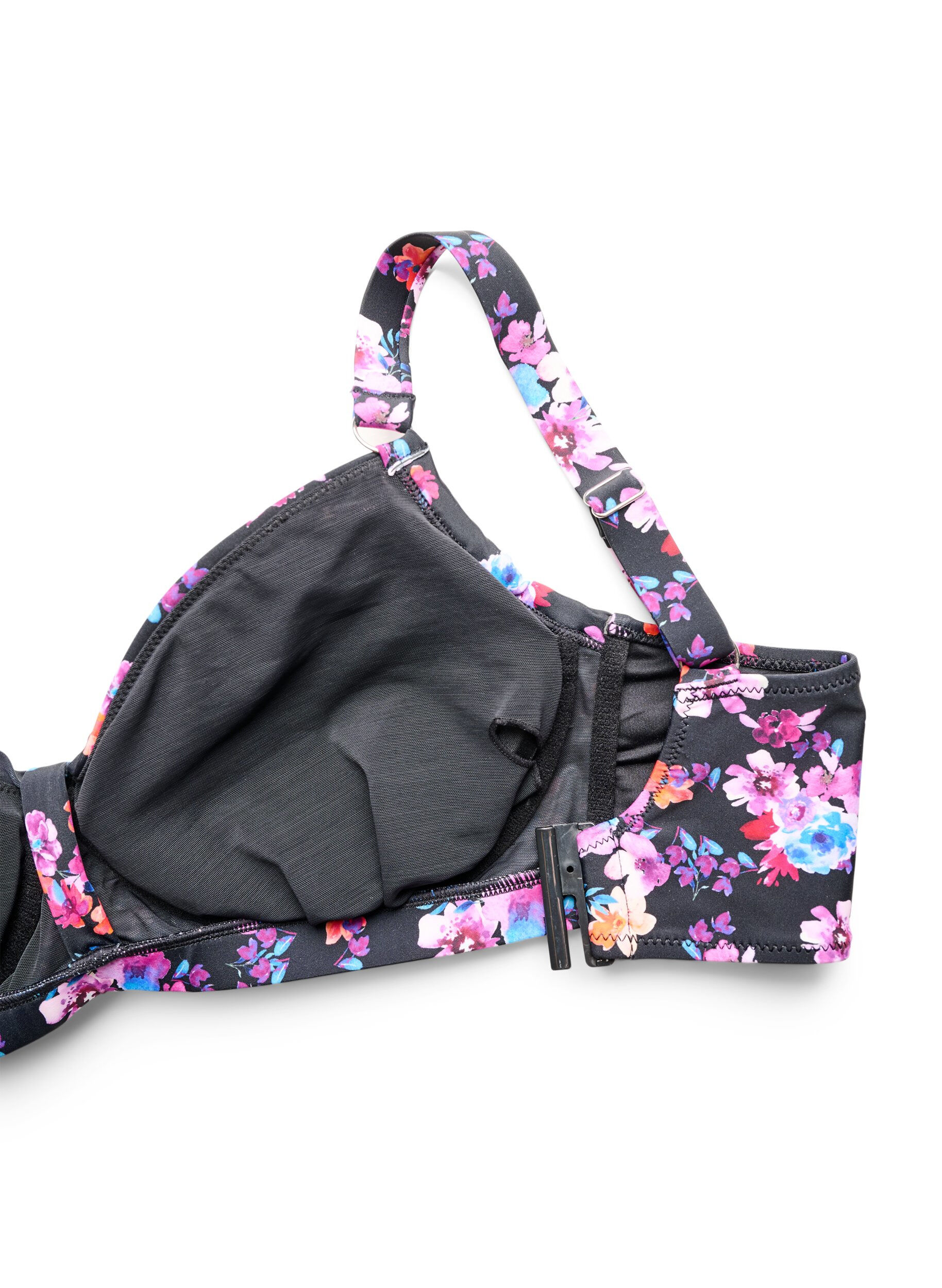 ZizziBikinioberteil mit B&uuml;gel und Muster, Lila, Packshot image number 3