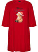 Nachthemd aus Bio-Baumwolle mit Weihnachtsmotiv, Rot, Packshot image number 0