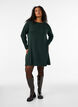 Robes tricot&eacute;es en m&eacute;lange coton-viscose, Vert, Model image number 1