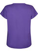 Einfarbiges Trainings-T-Shirt, Lila, Packshot image number 1