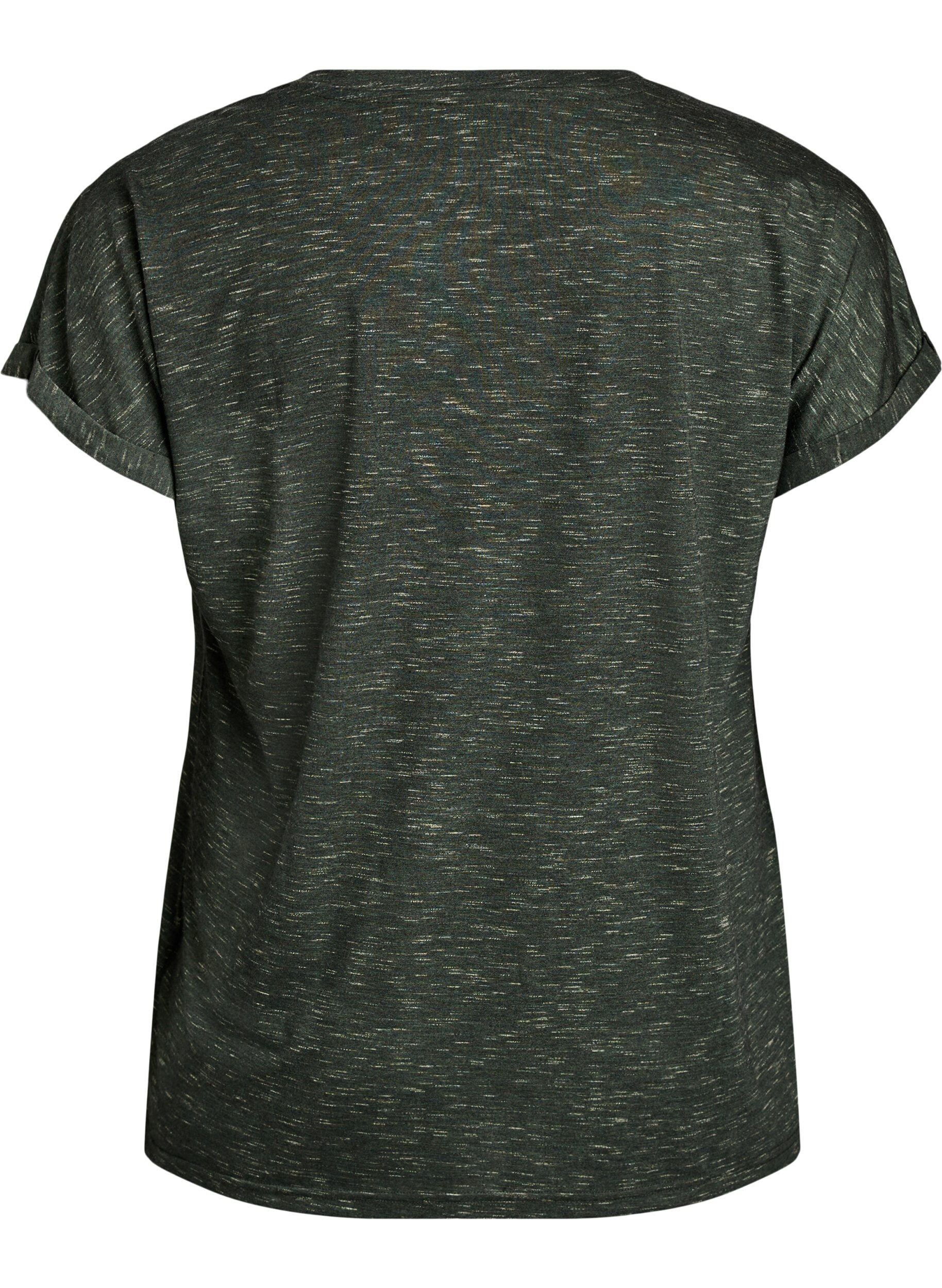 Zizzi Lockerer Trainingstop mit kurzen &Auml;rmeln, Gr&uuml;n, Packshot image number 1