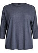 Bluse aus Jersey mit 3/4-&Auml;rmeln, Grau, Packshot image number 0