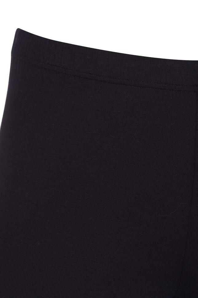 Leggings basiques longueur 3/4 en viscose, Noir, Packshot image number 2