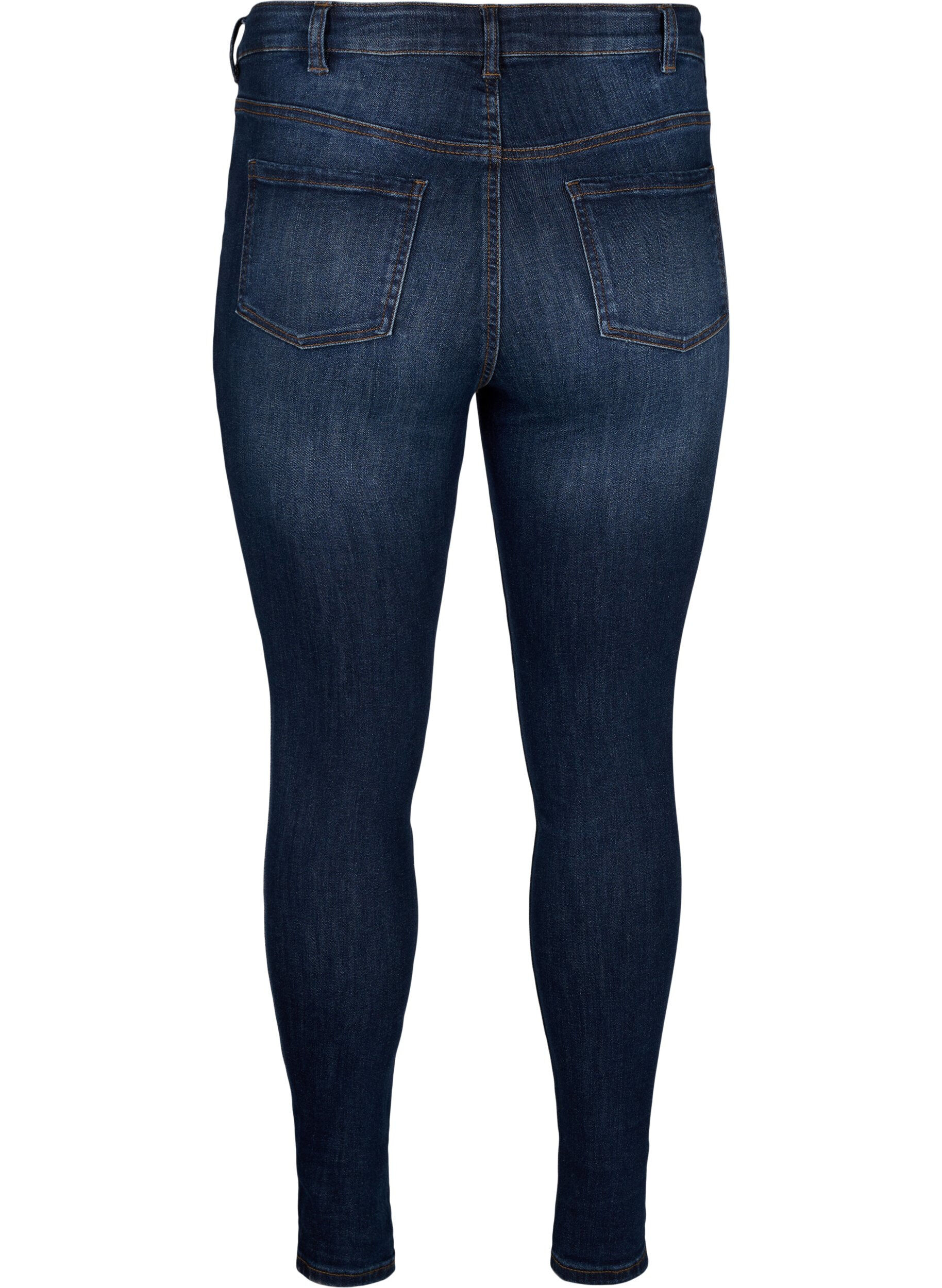 Zizzi Jean super slim &agrave; taille haute, Dark Blue, Packshot image number 1