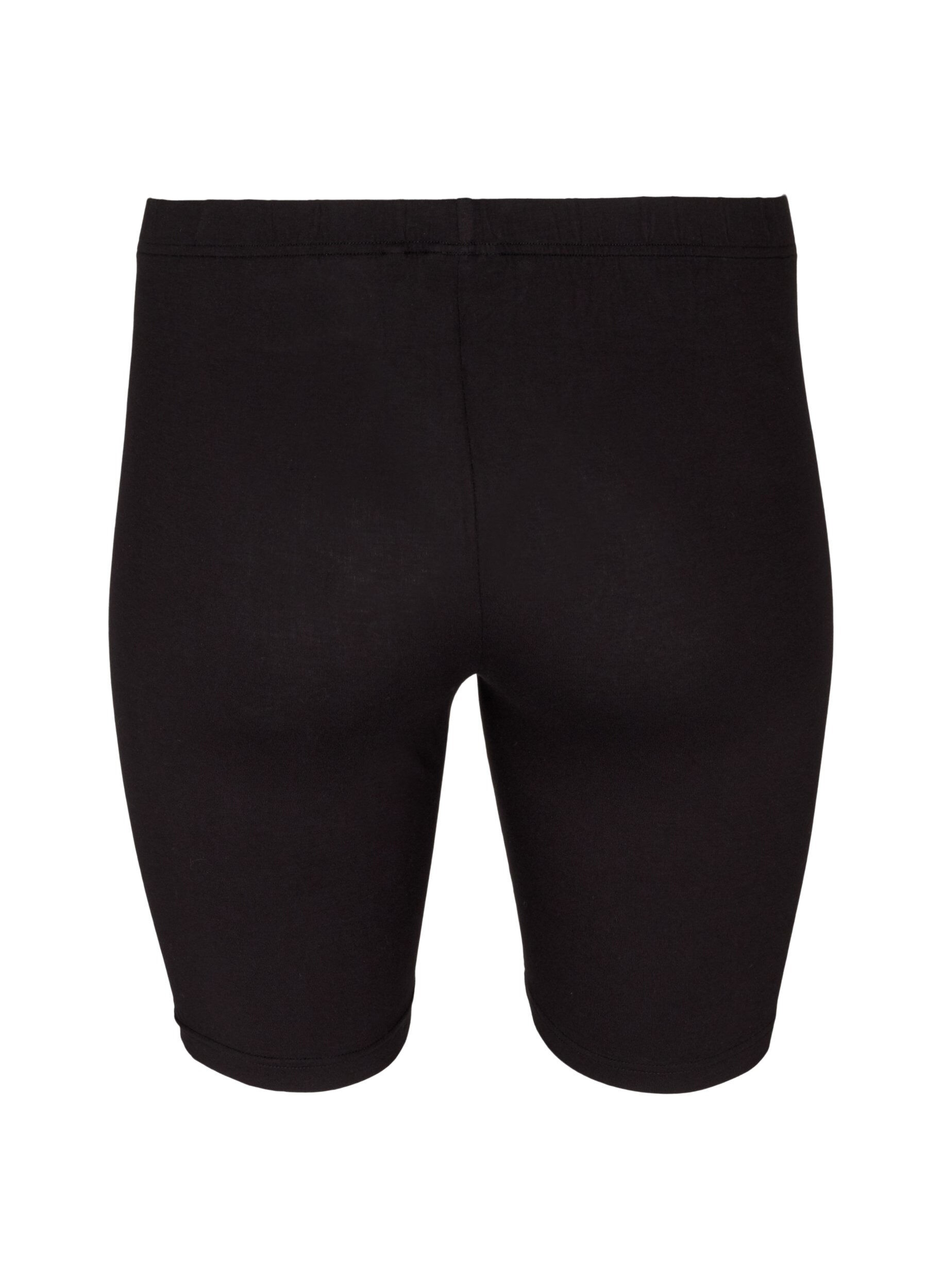 Zizzi Short cycliste de base de couleur unie, Noir, Packshot image number 1