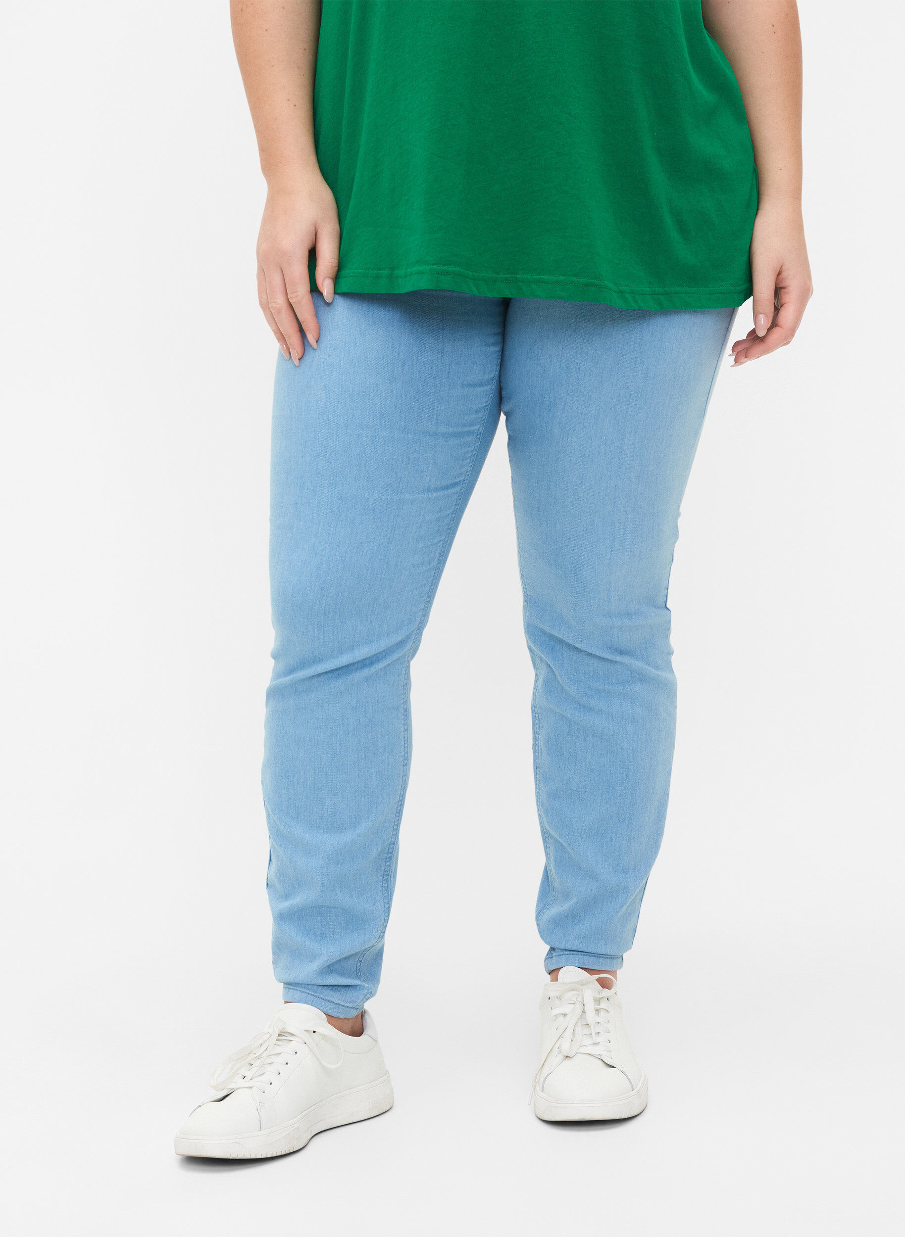 Zizzi Jeggings mit Taschen, Light blue, Model image number 2