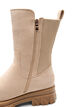 Extra-Weite - Grober Stiefel aus Wildlederimitat., Beige, Packshot image number 2