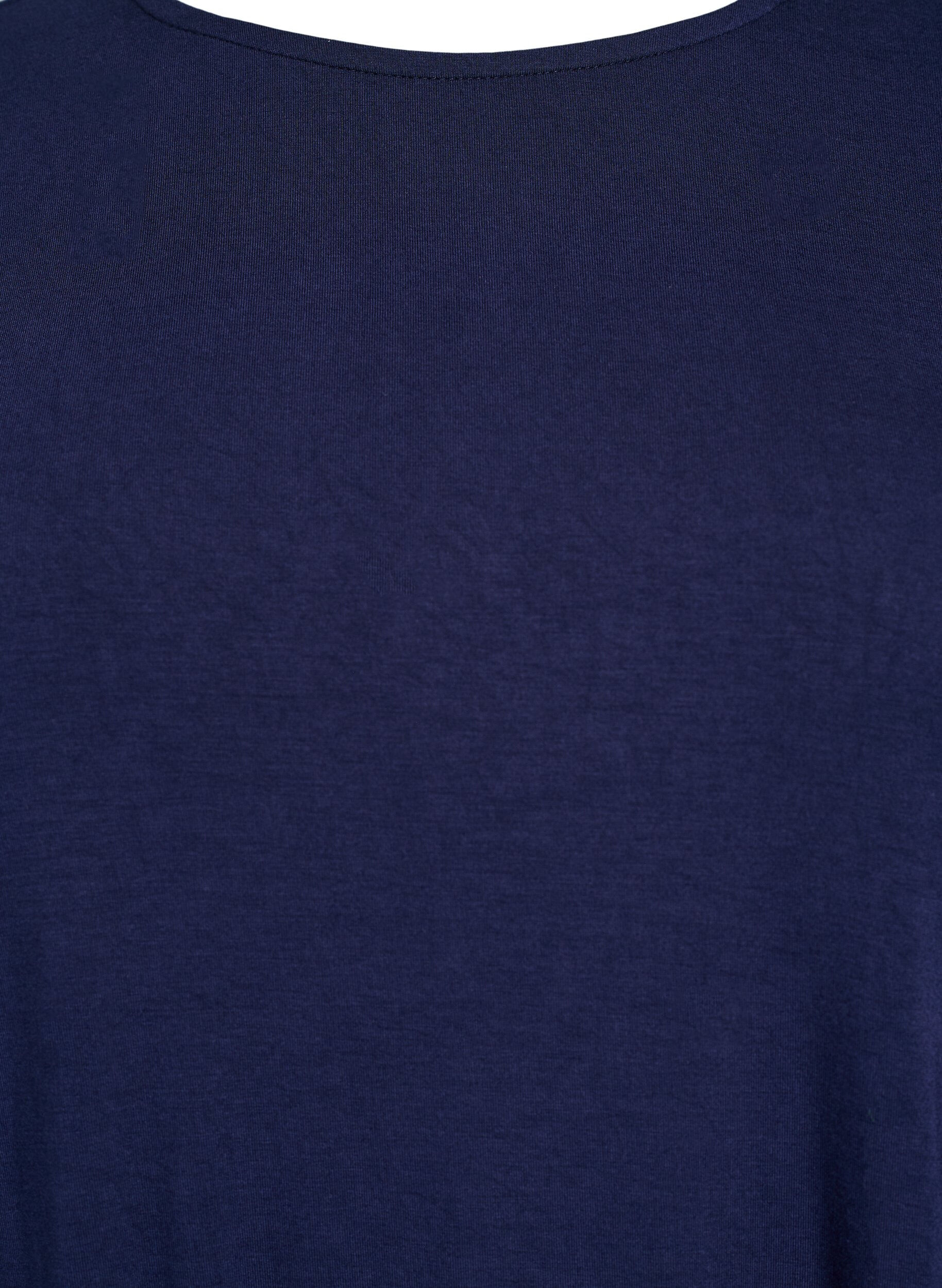 Zizzi Chemisier ray&eacute; &agrave; manches longues, Bleu, Packshot image number 2