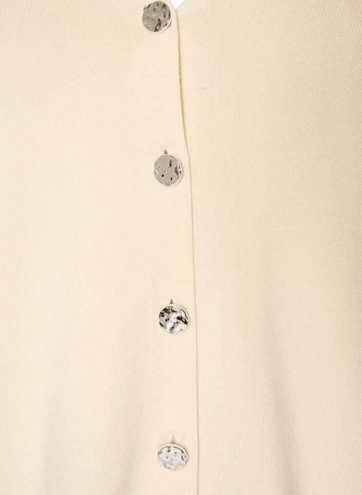 Cardigan aus Feinstrick mit dekorativen Kn&ouml;pfen, Vanille, Packshot image number 2