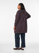 Langer Hoodie mit Rei&szlig;verschluss und Taschen, Braun, Model image number 2