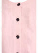 Rippenstrick Strickjacke mit Kn&ouml;pfen, Pink, Packshot image number 2