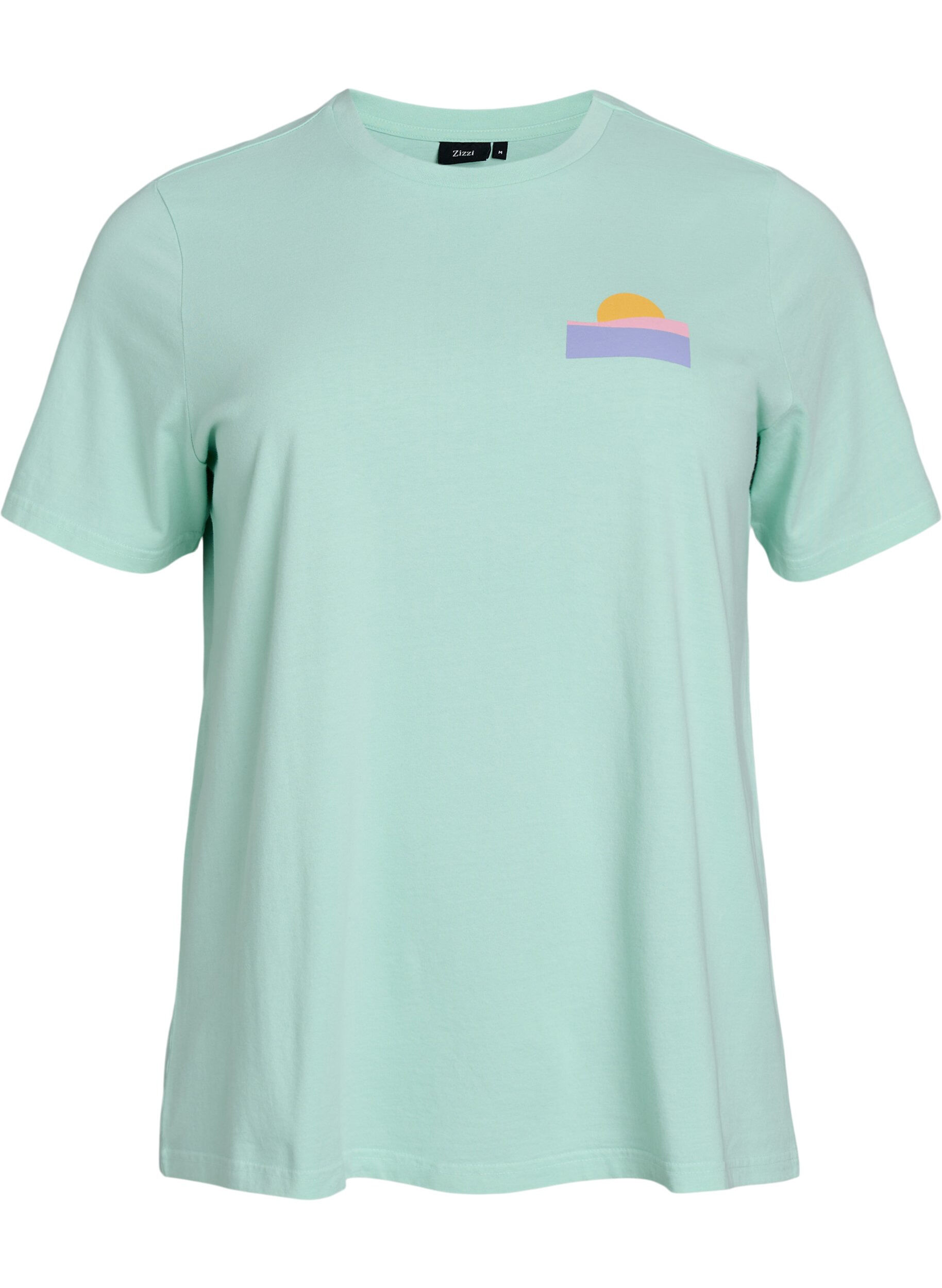 T-Shirt aus Bio-Baumwolle mit R&uuml;ckenprint