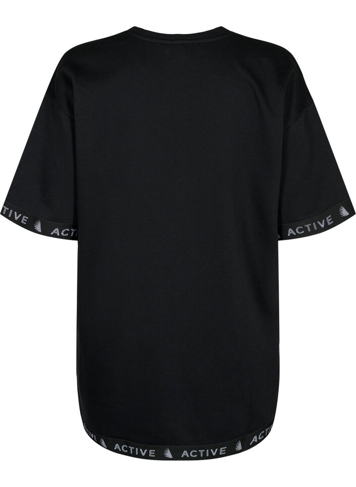 Robe pull-over à manches courtes, Black, Packshot image number 1