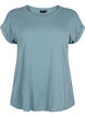 Kurz&auml;rmeliges T-Shirt aus einer Baumwollmischung, Blau, Packshot image number 0