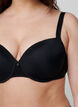 Soutien-gorge moulé avec maille, Noir, Model image number 4