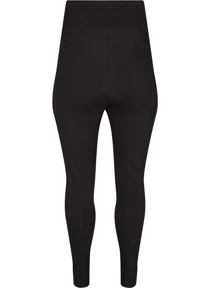 Leggings de grossesse en coton, Black, Packshot image number 1
