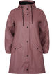 Regenjacke mit Kapuze und Knopfverschluss, Rose Taupe, Packshot image number 0