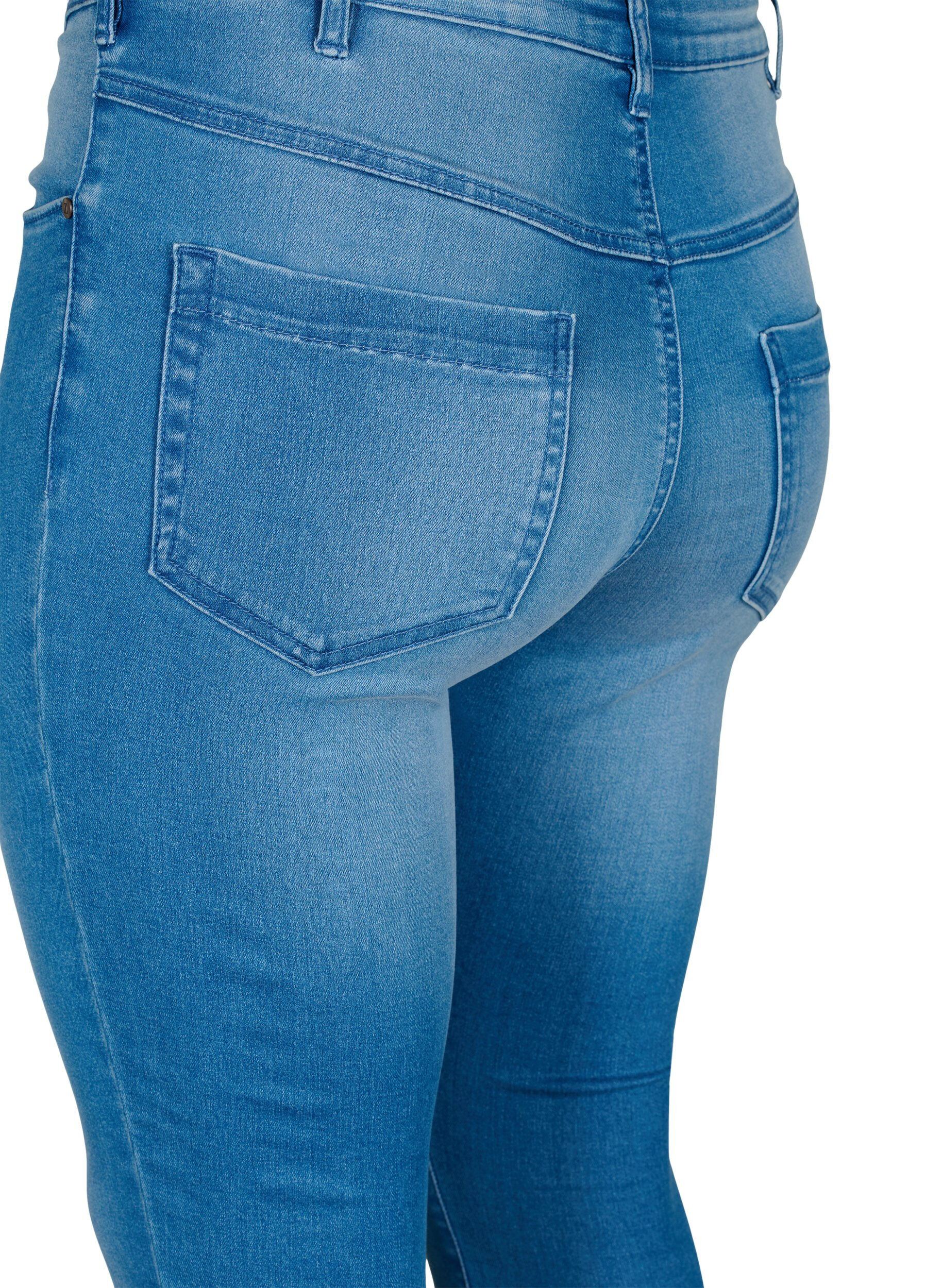 ZizziJean Amy super slim &agrave; taille haute, Light blue, Packshot image number 3