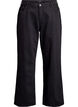 Jeans mit weitem Bein und hohem Bund, Schwarz, Packshot image number 0