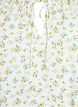 Blouse en viscose &agrave; fleurs avec manches mi-longues, Blanc, Packshot image number 2