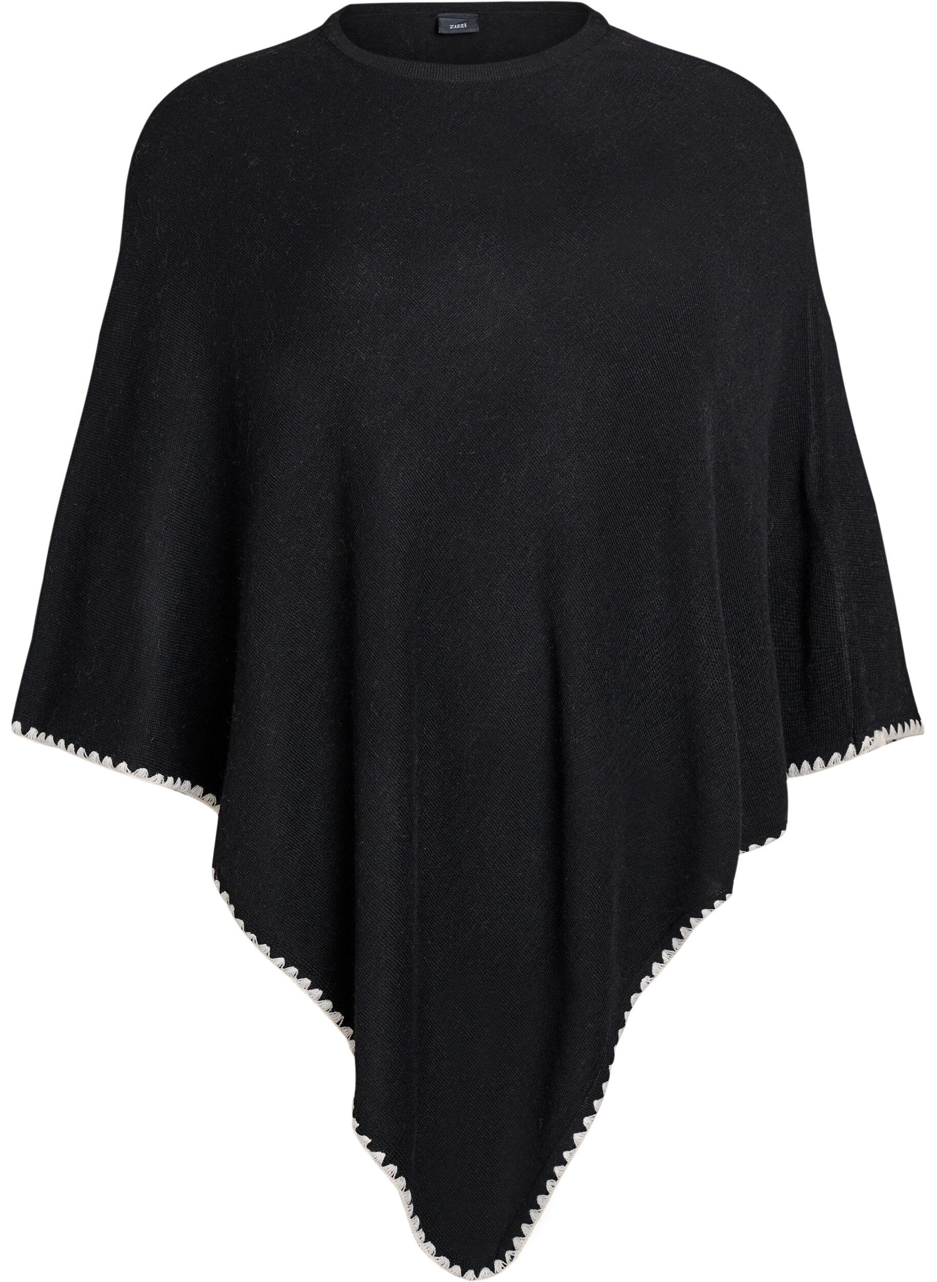 Poncho en maille fine