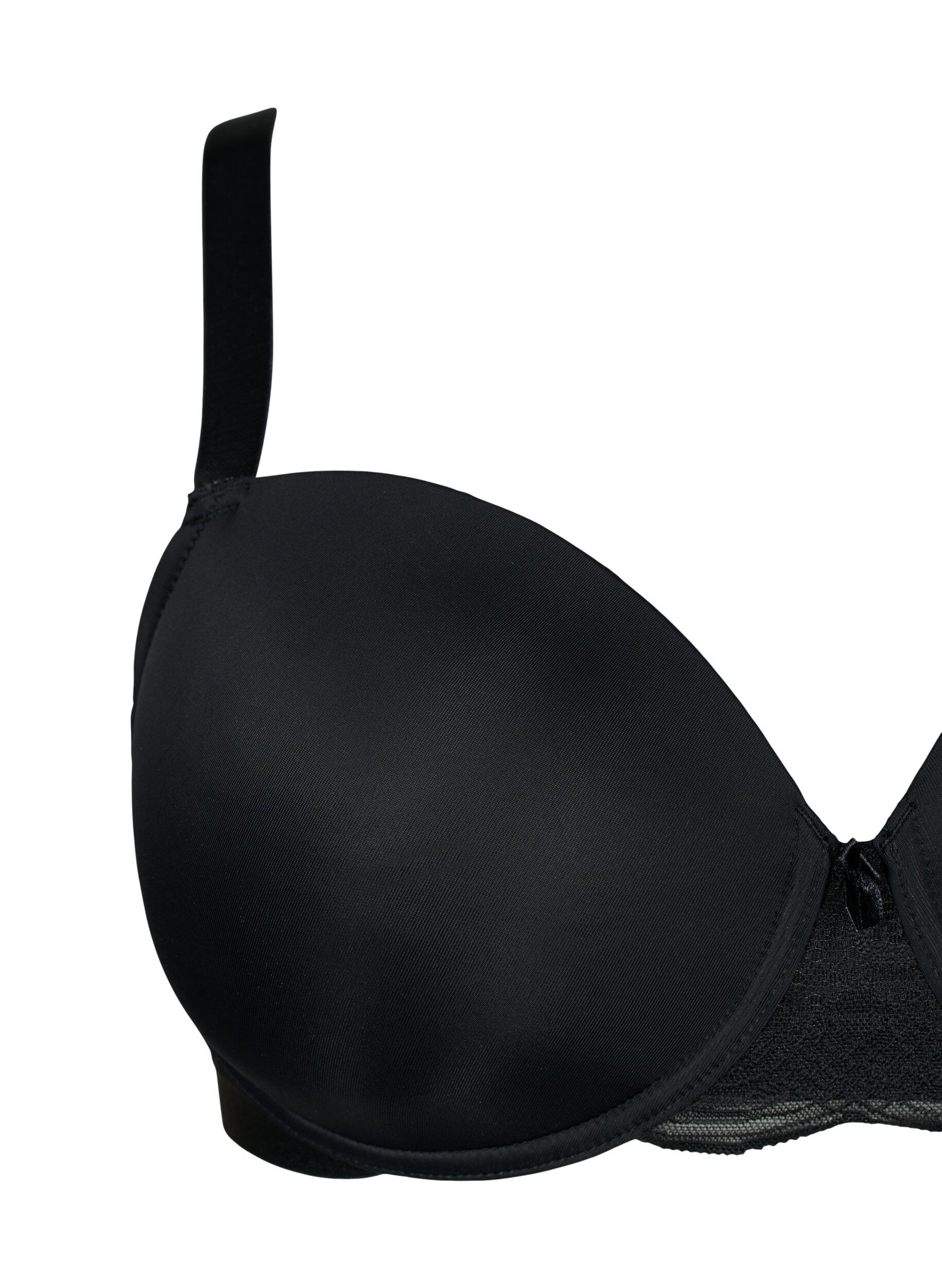 ZizziVorgeformter BH mit Mesh, Schwarz, Packshot image number 2