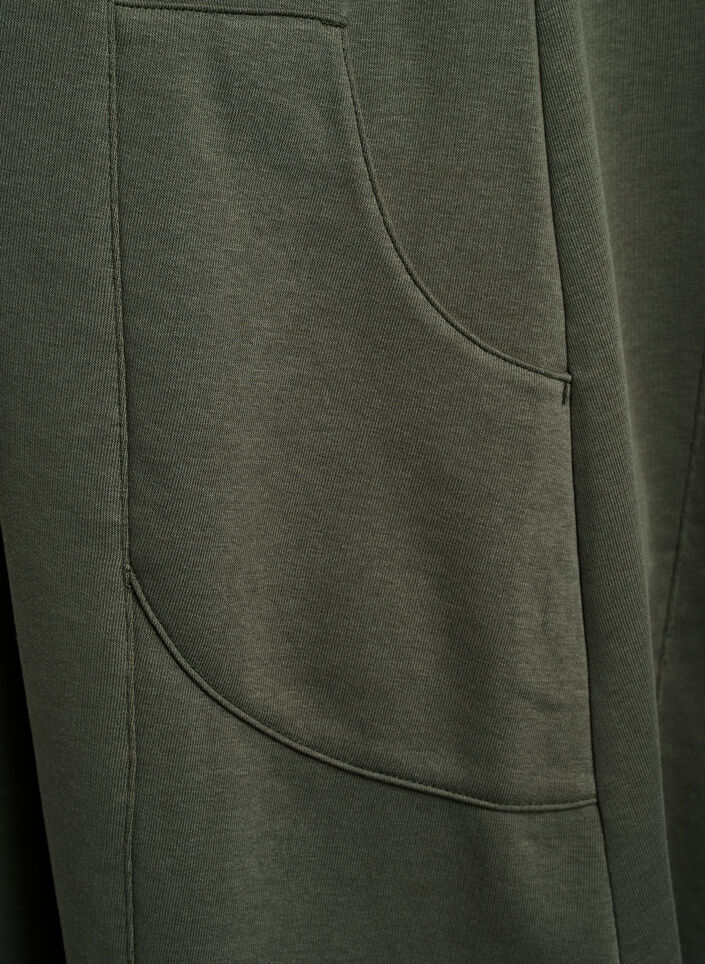 Robe en jersey &agrave; manches courtes et poches, Vert, Packshot image number 3