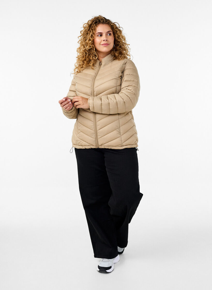 Veste l&eacute;g&egrave;re avec des poches, Marron, Model image number 1