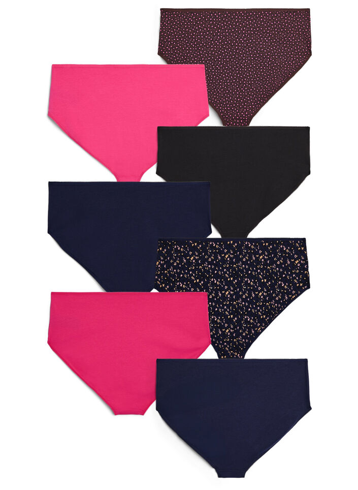 7-pack de culottes avec une taille standard, Rose, Packshot image number 1