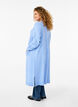 Long cardigan tricoté avec poches, Cornflower Blue Mel., Model image number 1