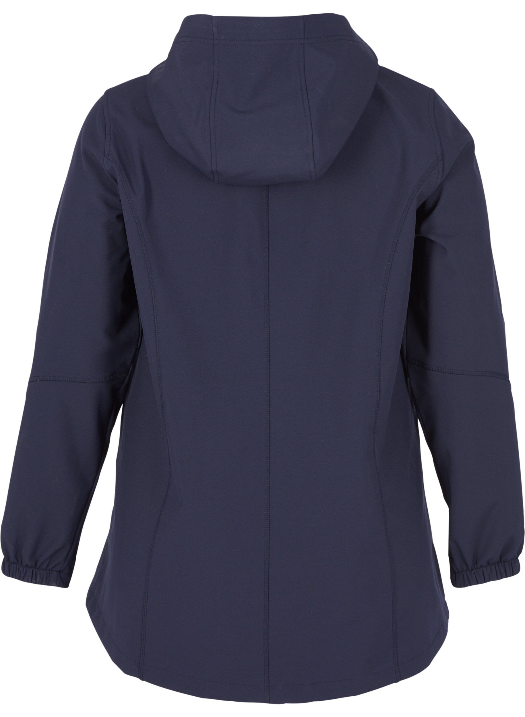 Zizzi Veste softshell courte &agrave; capuche, Night Sky, Packshot image number 1