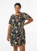 Kleid mit Aufdruck und kurzen &Auml;rmeln, Schwarz, Model image number 0
