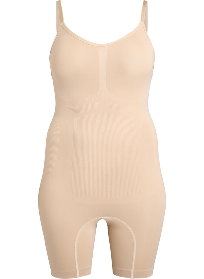 Body sculptant avec ouverture à l'entrejambe, Beige, Packshot image number 0