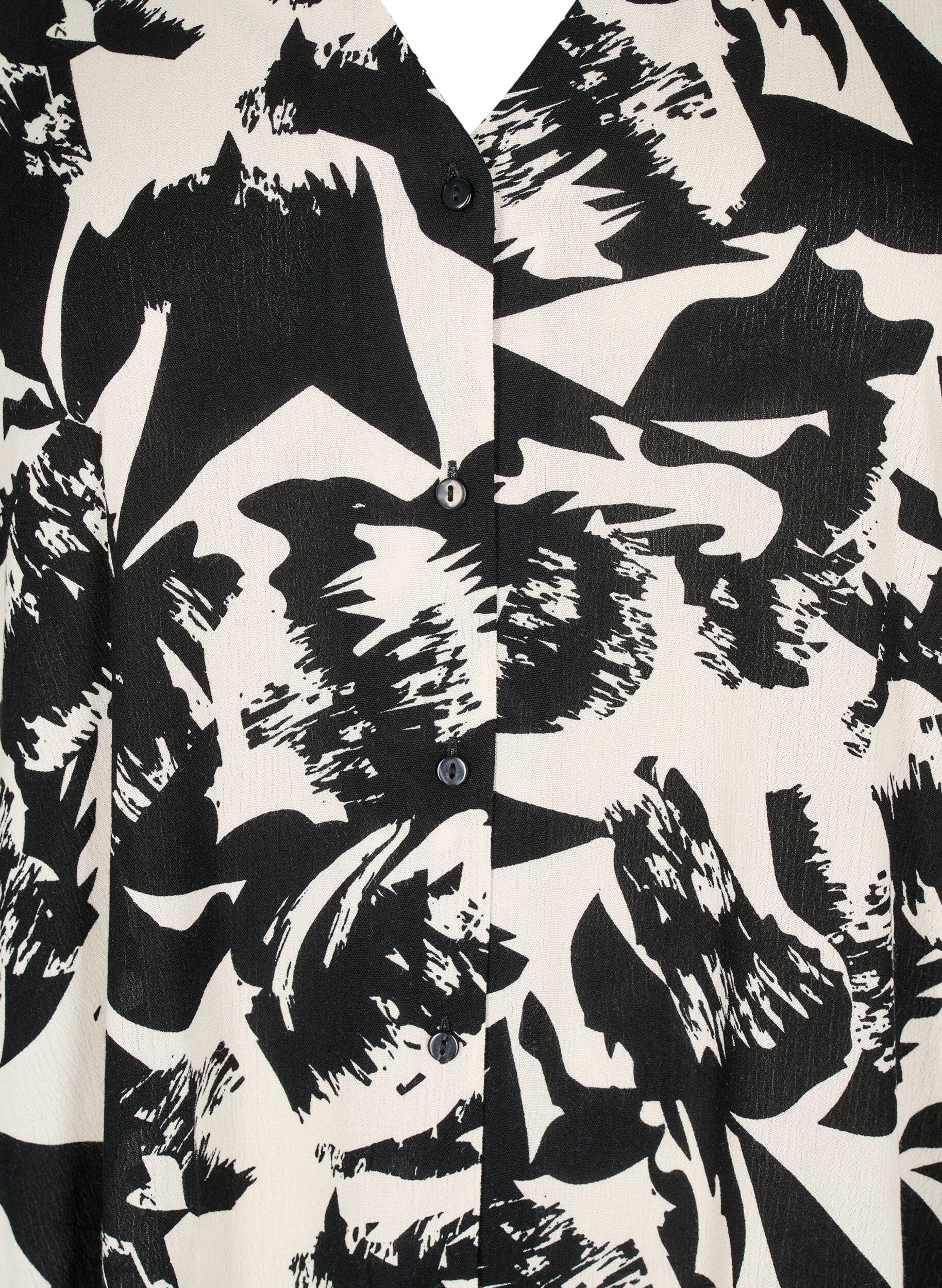 Zizzi Kaftan-Strandkleid mit Kn&ouml;pfen, Beige, Packshot image number 2