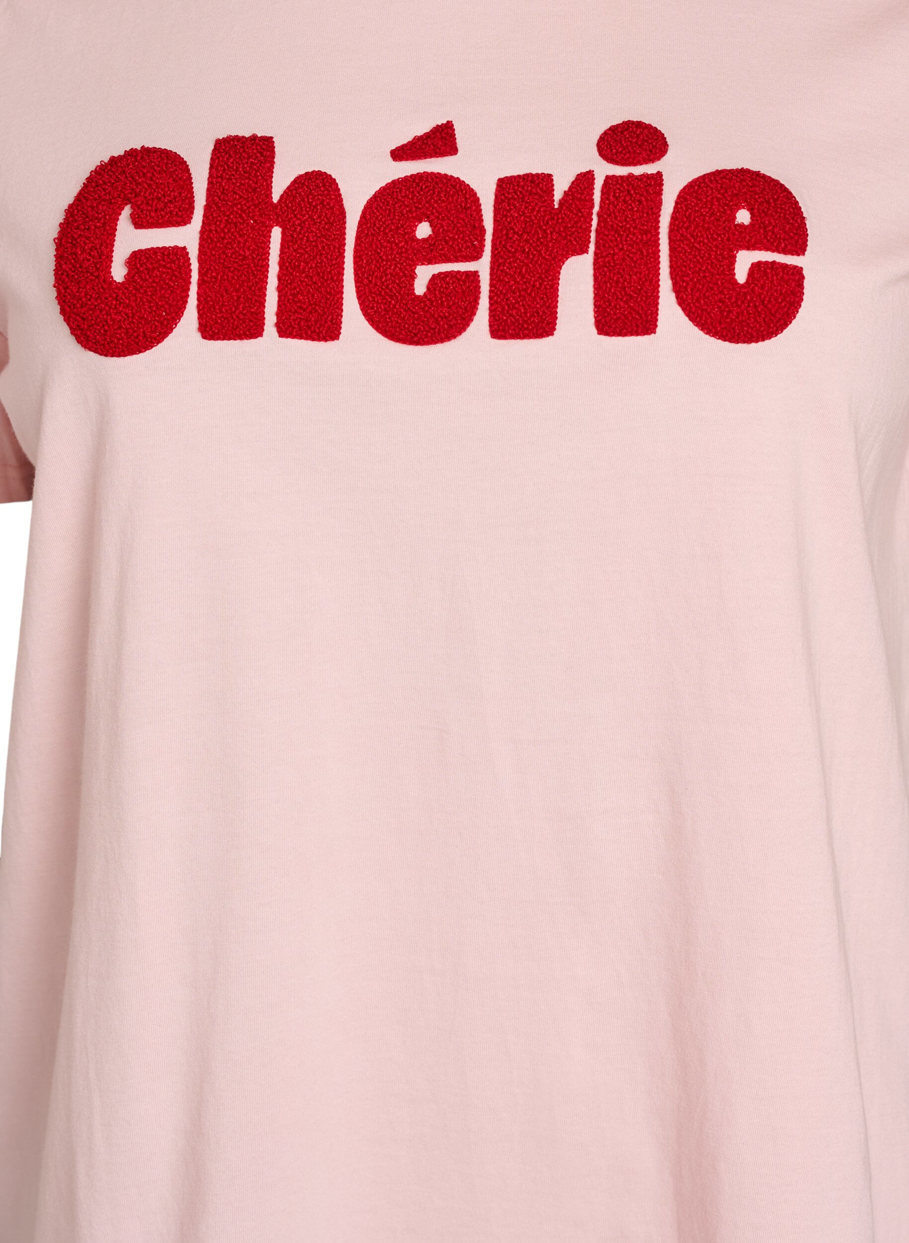 ZizziT-Shirt aus Bio-Baumwolle mit Frontprint, Rot, Packshot image number 2