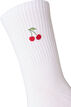 Chaussettes en coton avec motif, Blanc, Packshot image number 2