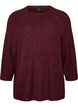 Pull c&ocirc;tel&eacute; &agrave; manches 3/4, Bordeaux, Packshot image number 0